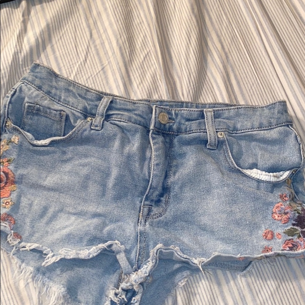 High Rise Floral Shorts